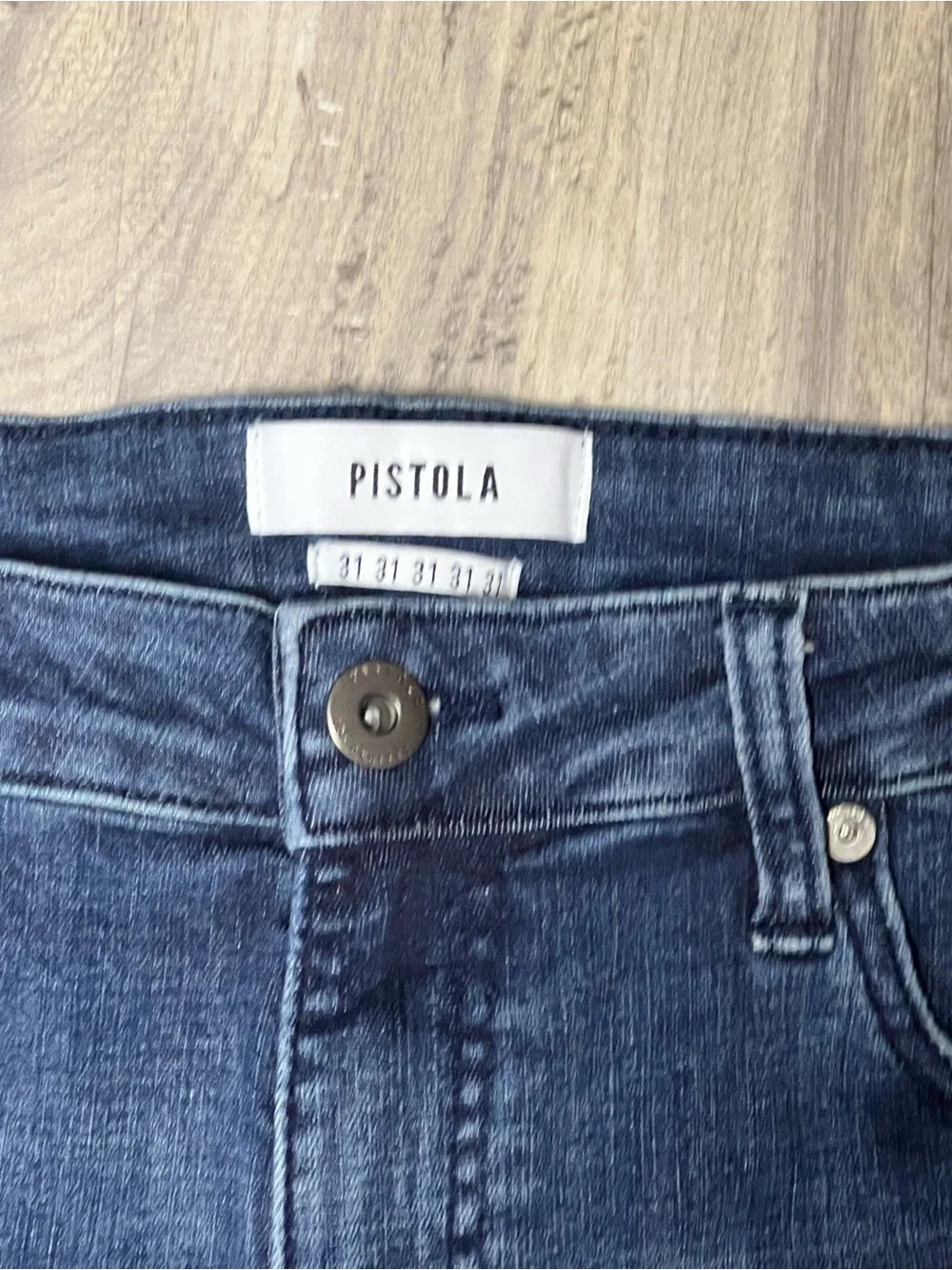 PISTOLA Arianna High Rise Skinny Jeans Emerald Dark Wash Womens Size 31 Stretch